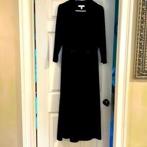 Luxurious Chaus black velvet dress, XL!